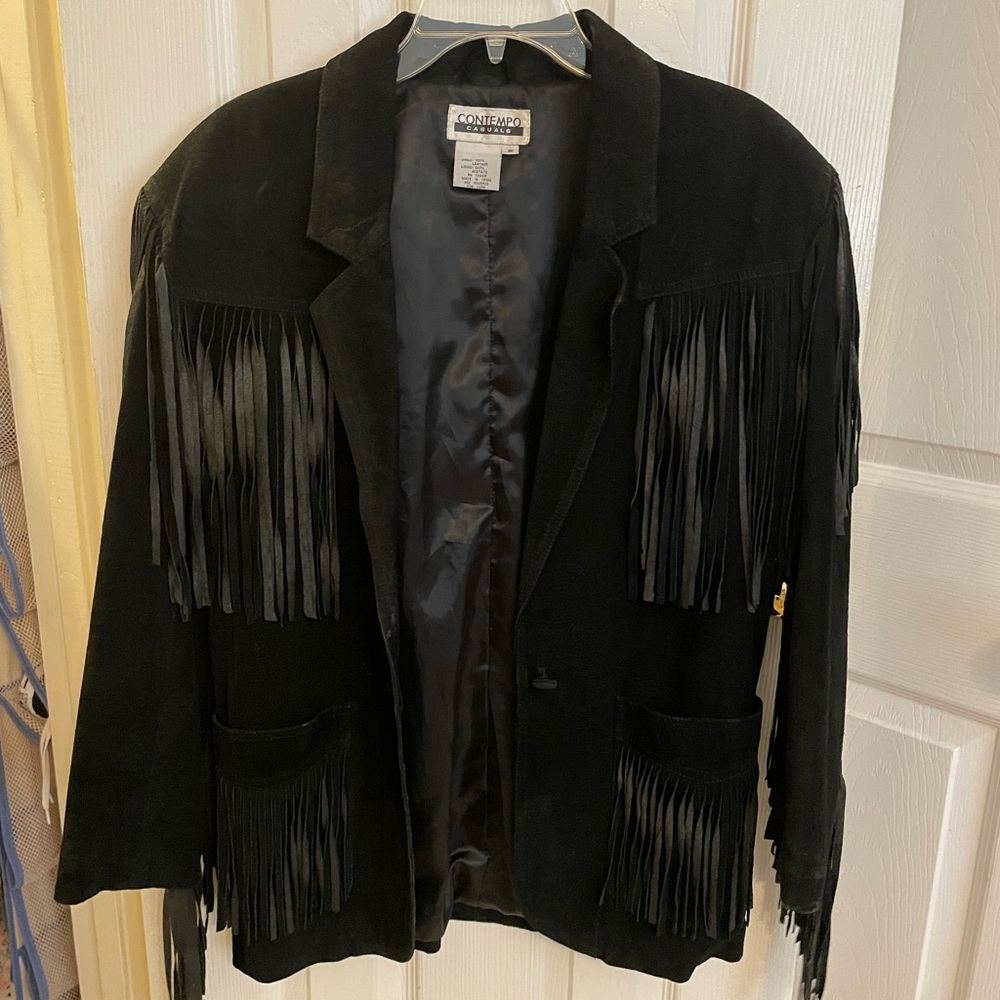 Vintage Contempo Casuals fringe jacket